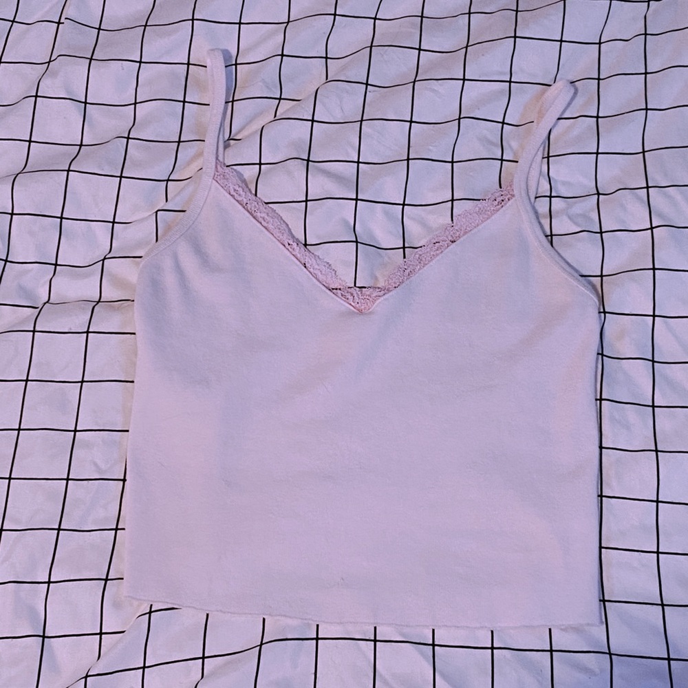 Light Pink Nicolette Tank- Brandy Melville